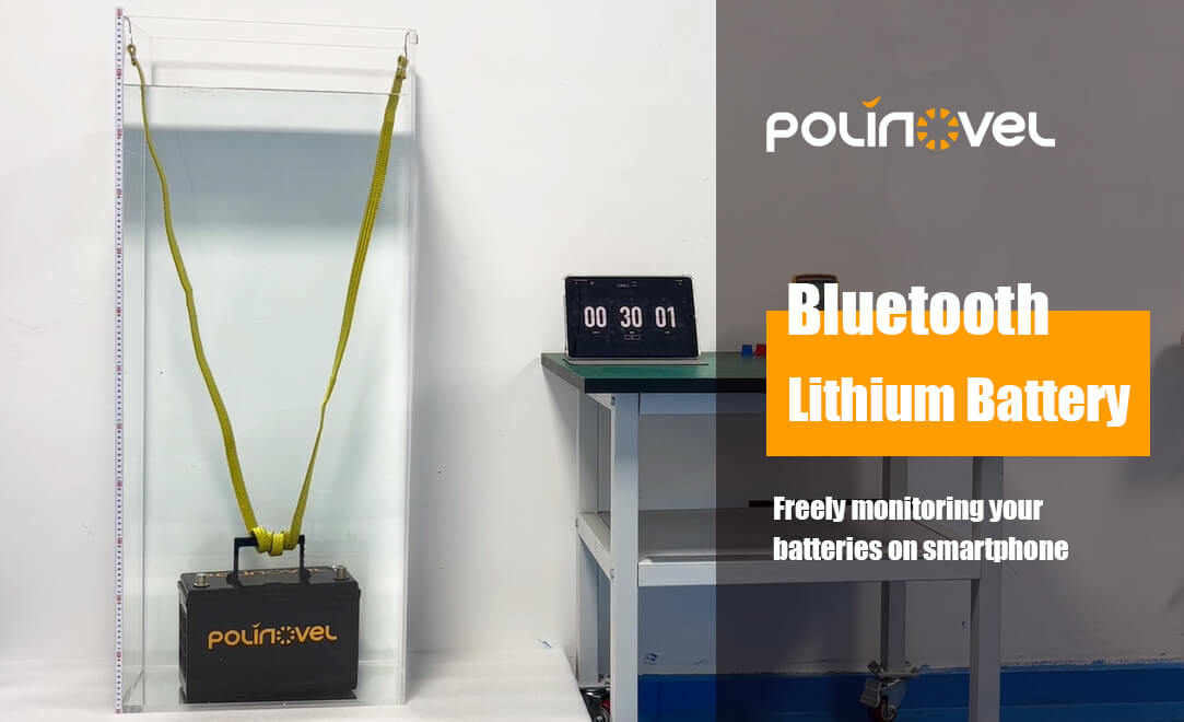 Polinovel RV Marine Lithium Battery with Bluetooth Monitoring