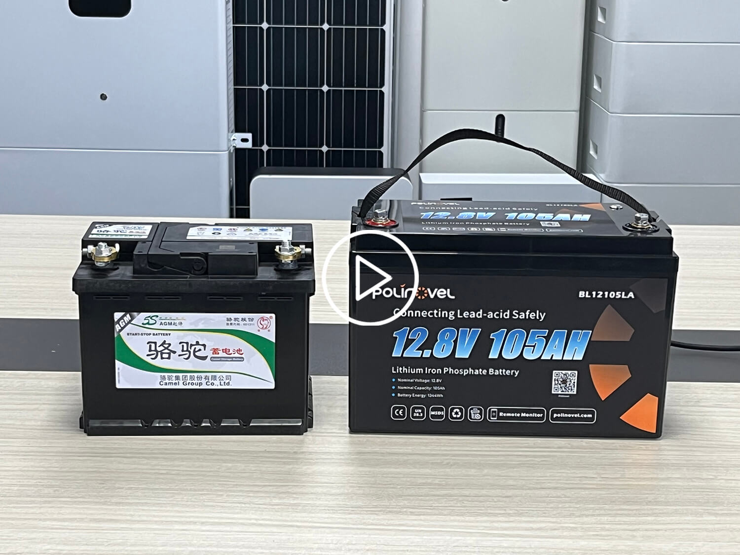 Polinovel Lithium Battery Connect With Lead Acid