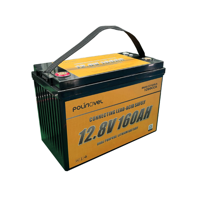 Can connect with LEAD ACID -- 12V 160Ah Dual Purpose Lithium Battery
