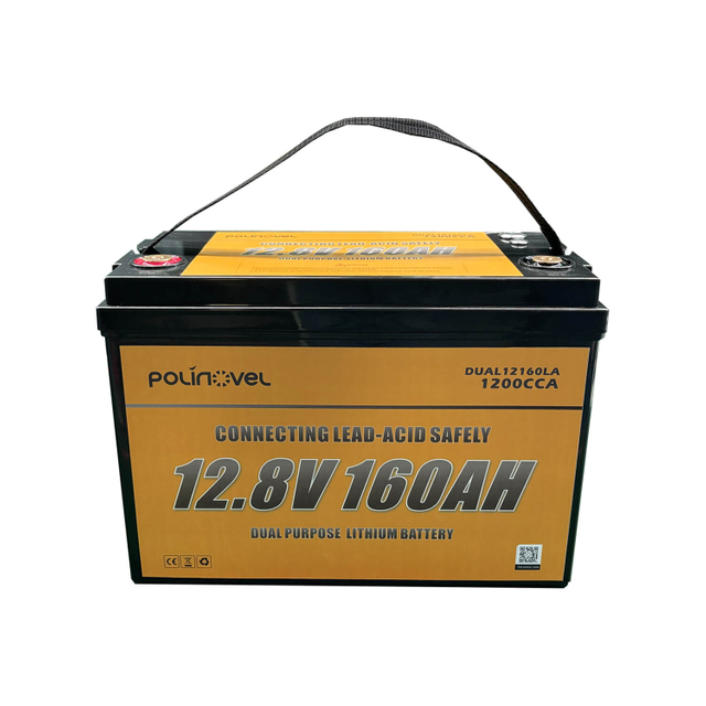 Can connect with LEAD ACID -- 12V 160Ah Dual Purpose Lithium Battery