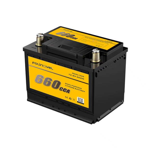 Dual Purpose 660 Cold Cranking Amps Marine Starting Lithium Battery
