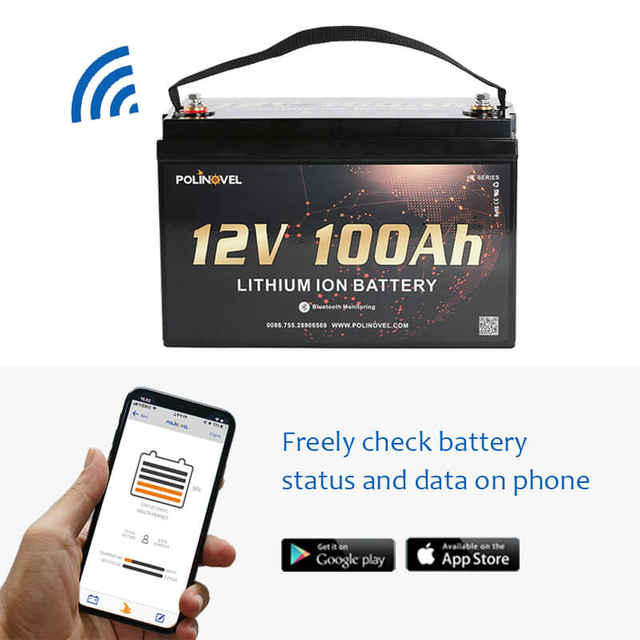 12V 100Ah Marine HT Lithium Battery with Bluetooth