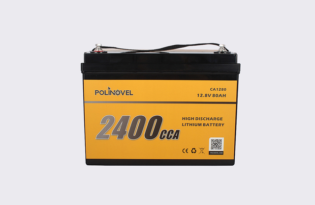 High Safety Deep Cycle 12V 80Ah 2400CCA Lithium Starting Battery