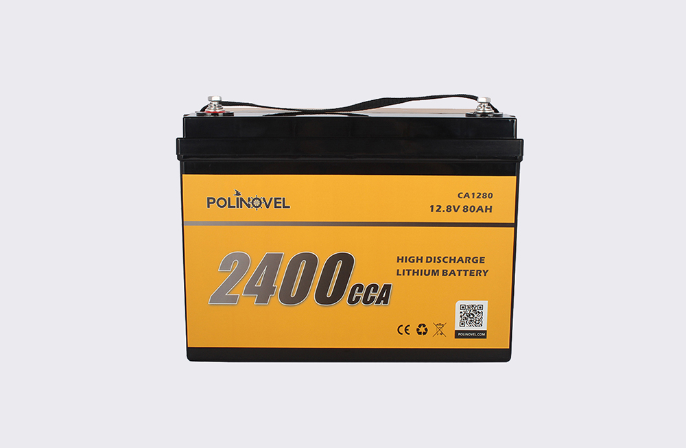 High Safety Deep Cycle 12V 80Ah 2400CCA Lithium Starting Battery