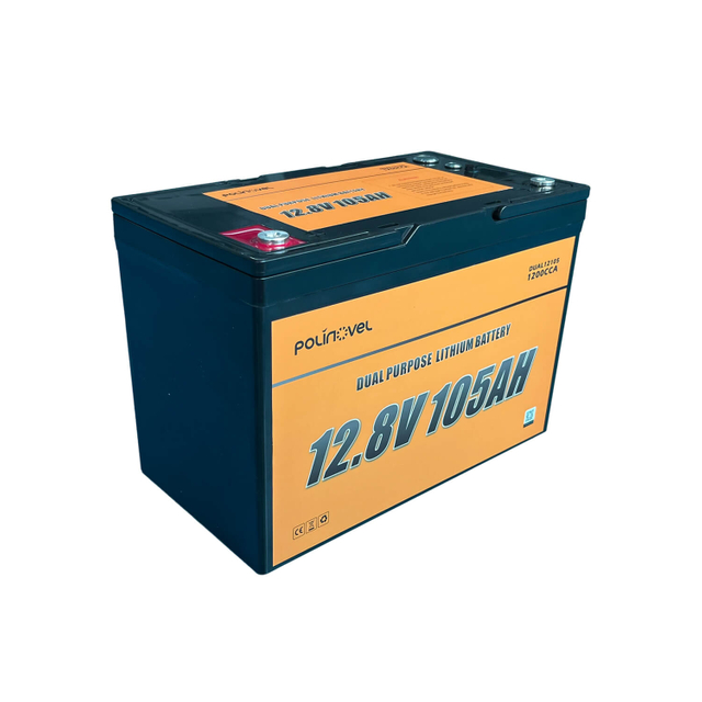 Can directly replace LEAD ACID -- 12V 105Ah Dual Purpose Lithium Battery