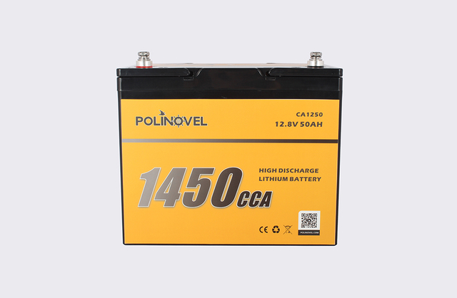 High Discharge 12V 50Ah 1450CCA Lithium Starting Battery for Boat