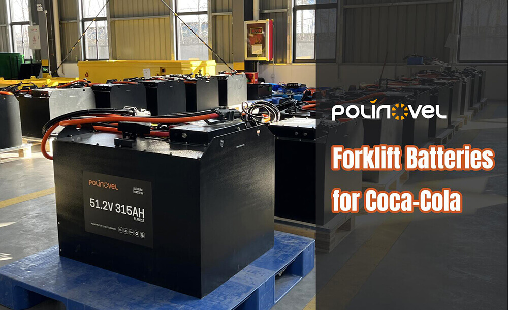 Polinovel Forklift Lithium Batteries for Coca Cola Logistics