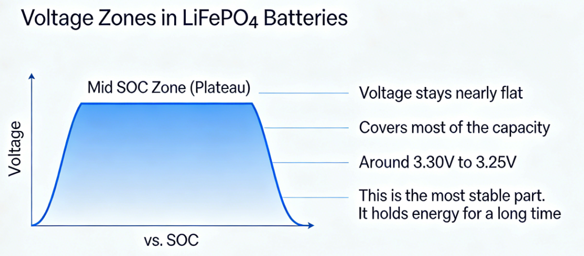 LiFePO₄ Voltage Behavior Explained