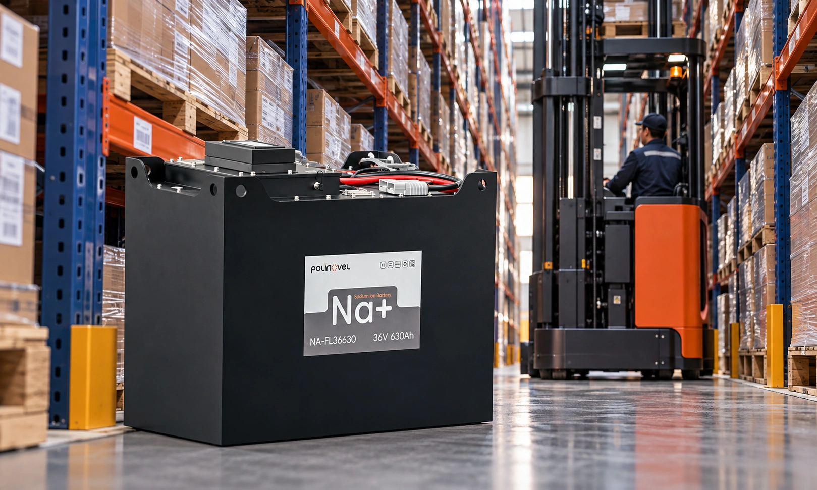 36V 630Ah sodium forklift battery